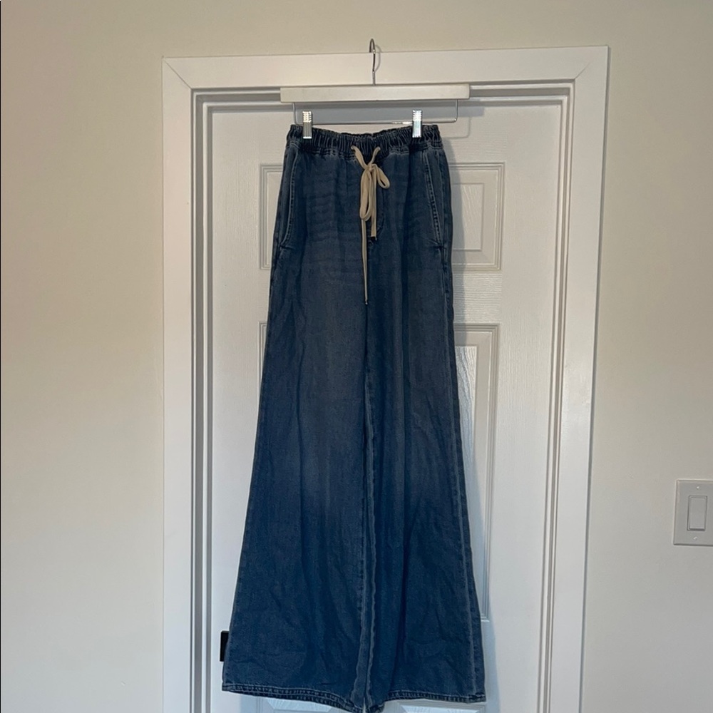 7 For All Mankind Dark Blue Flare Jeans